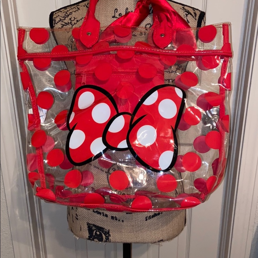 Disney Red and White Polka Dot Travel Bag